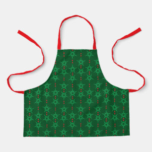 Mid Mod Garland Green Small Apron