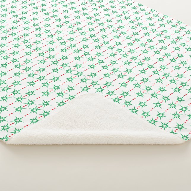 Mid Mod Garland Sherpa Blanket (3 Sizes) (3/4)