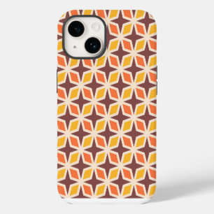 Mid Mod Geometric Star Pattern iPhone 14 Case