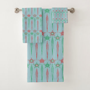 Mid Mod Icicles Bath Towel Set