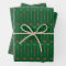 Mid Mod Icicles Green Wrapping Paper