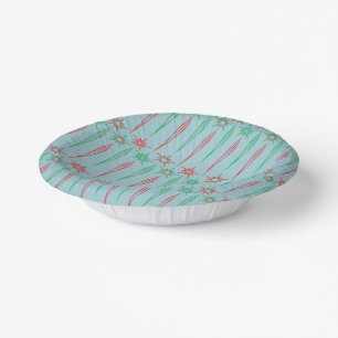 Mid Mod Icicles Paper Bowl Paper Plate