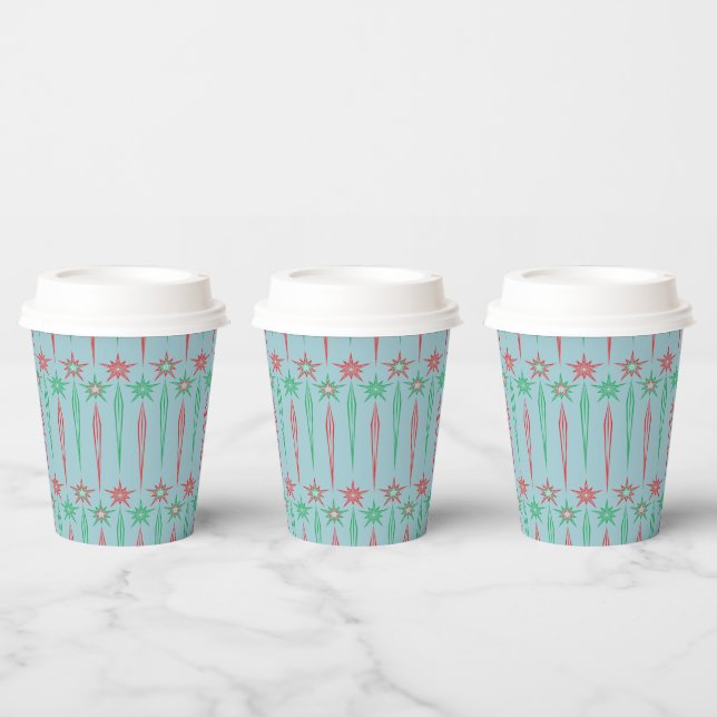 Mid Mod Icicles Paper Cups (Multi)