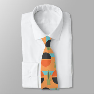 Mid Modern Century Dessert Cactus Tie