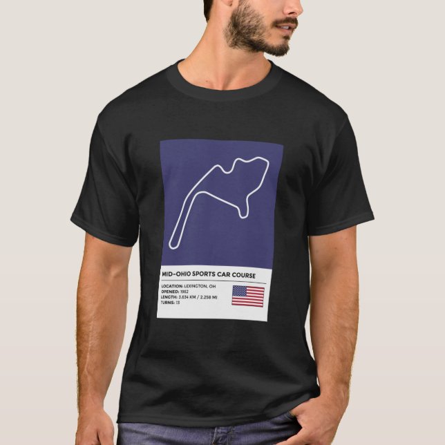 Mid-Ohio Sports Car Course [info]  T-Shirt (Front)