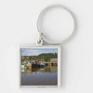 Mid tide at the Bay of Fundy at St. Martins, New Key Ring