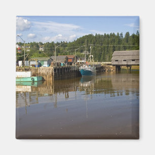 Mid tide at the Bay of Fundy at St. Martins, New Magnet