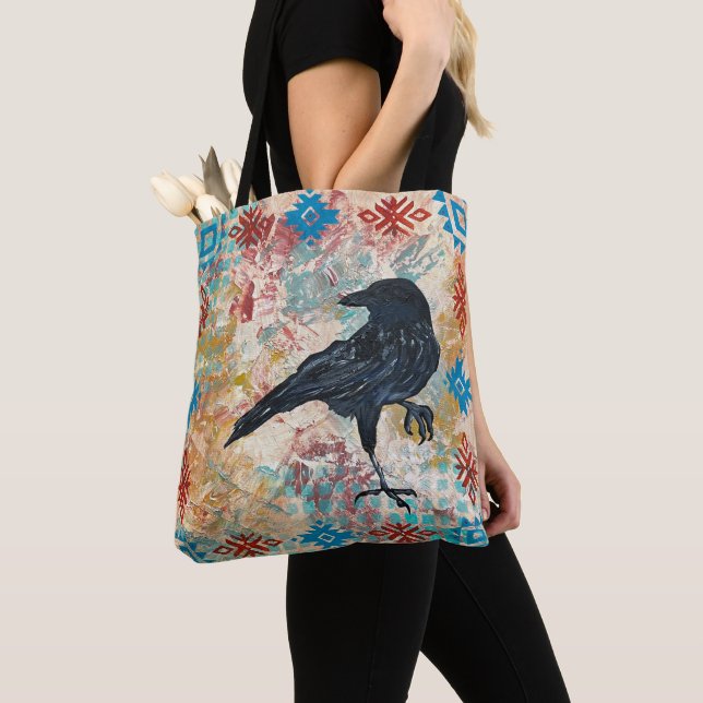 Mid West Raven Tote Bag (Close Up)