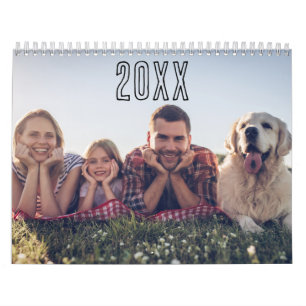 Mid Year Calendar Personalised Family Photos
