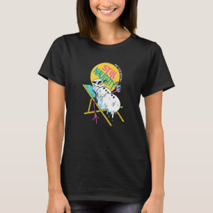 Mid Year Report Summer Snowman In Beach Christmas T-Shirt