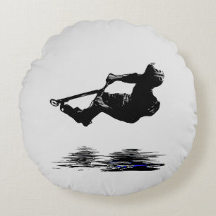 Midair Stunts - Scooter Rider Round Cushion