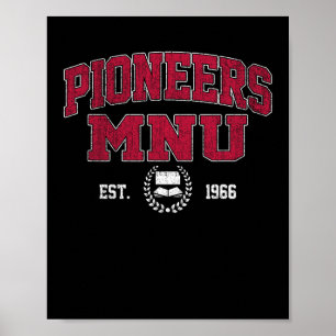 Midamerica Nazarene Of Technology Arch Retro For M Poster