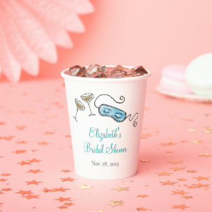 Midcentury Cocktail Party Hand-Illustrated Unique Paper Cups