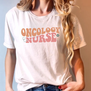 Midcentury Groovy Oncology Nurse T-Shirt