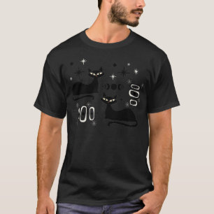 Midcentury Mid Century Cat Retro Atomic Age Space  T-Shirt