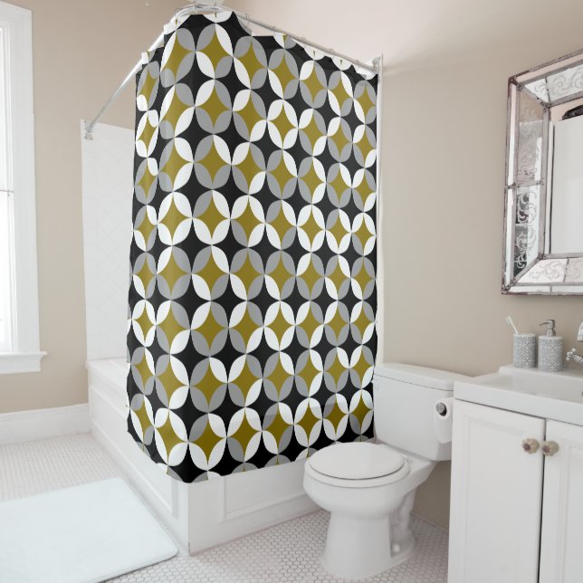 Midcentury Mod – Shower Curtain (In Situ)