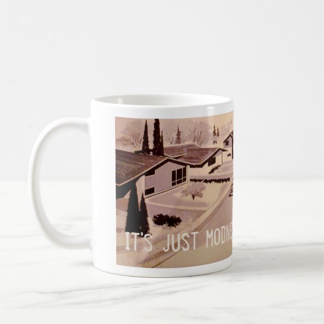 Midcentury Modern Architecture Coffee Mug (Left)