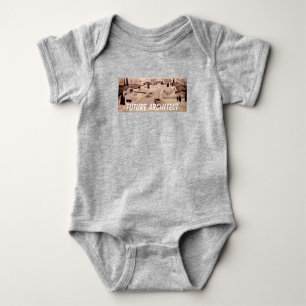 Midcentury Modern Architecture - Future Architect Baby Bodysuit