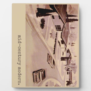 Midcentury Modern Architecture Plaque