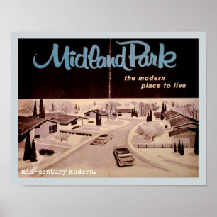 Midcentury Modern Architecture Poster