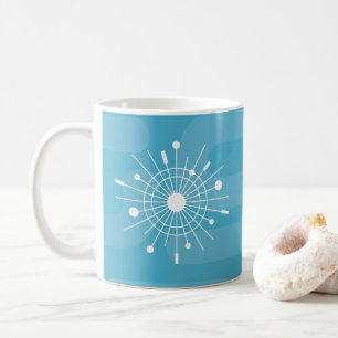 Midcentury Modern Atomic Sputnik Christmas MCM Coffee Mug