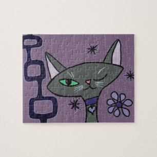 Midcentury Modern Cat Puzzle