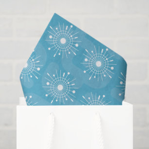 Midcentury Modern Christmas Snowflake Atomic MCM Tissue Paper