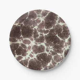 MidCentury Modern Elegant Pattern Tortoise Rock Paper Plate