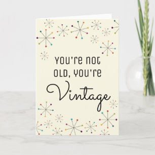 Midcentury Modern Funny Vintage Birthday Card