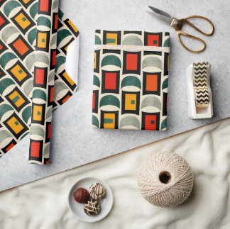 Midcentury Modern Holiday Wrapping Paper