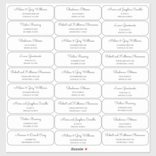 Midcentury Modern MCM Guest Address Label