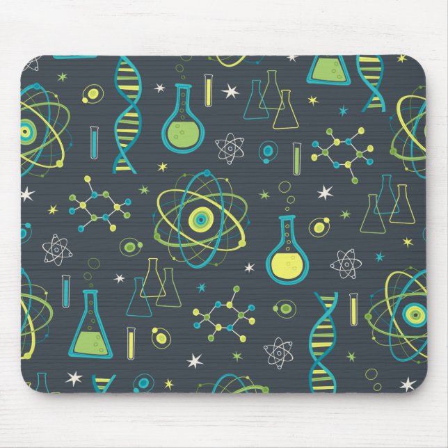 Midcentury Modern Science Mouse Mat (Front)