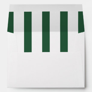 Midcentury Modern Stripes Return Addressed Envelop Envelope