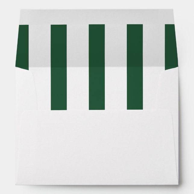 Midcentury Modern Stripes Return Addressed Envelop Envelope (Back (Bottom))
