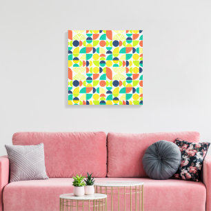 MidCentury Modern Vintage Retro Abstract Canvas Print