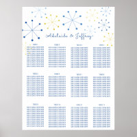Midcentury Modern Vintage Style Seating Chart