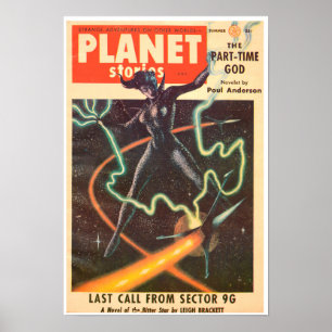 MIDCENTURY PULP MAGAZINE COVER PRINT 