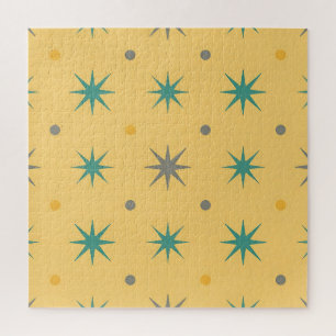 Midcentury Starburst Seamless Pattern Jigsaw Puzzle