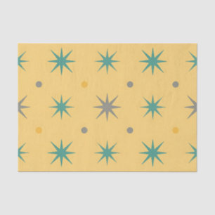 Midcentury Starburst Seamless Pattern Tissue Paper