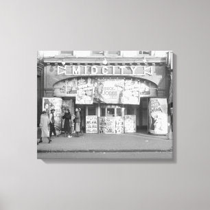 Midcity Movie Theatre, 1937 Canvas Print