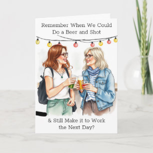 Middle Aged Birthday Humour for Her Card