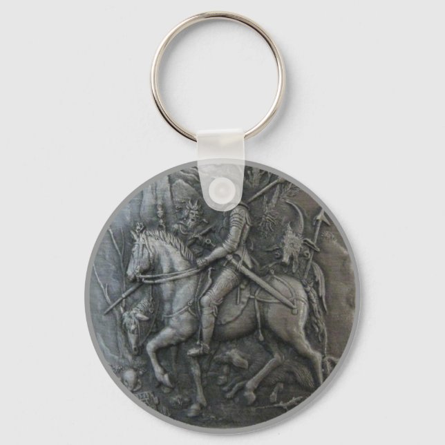 Middle Ages Knight Keychain (Front)