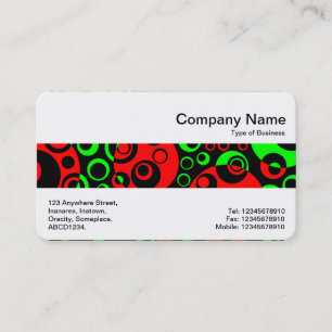 Middle Band - Abstract Bubbles Business Card