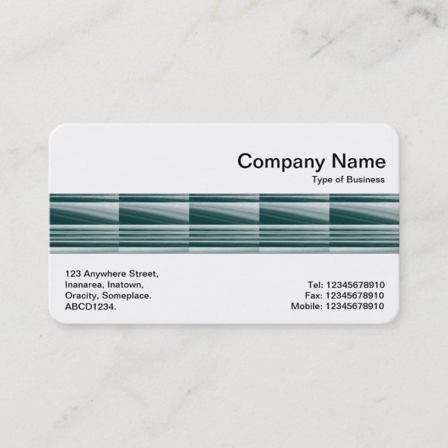 Middle Band - Abstract Metallic Design Business Card (Front)