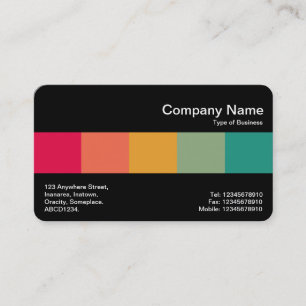 Middle Band (Black-White) - Colours Business Card