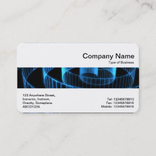 Middle Band - Blue Spiral Business Card