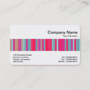 Middle Band - Colour Stripe Abstract Business Card