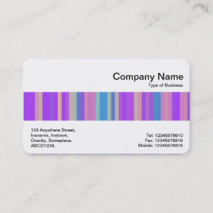 Middle Band - Colour Stripe Abstract Business Card
