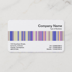 Middle Band - Colour Stripe Abstract Business Card
