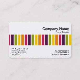 Middle Band - Colour Stripes 03 Business Card
